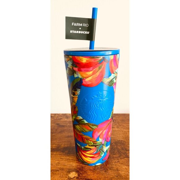 Starbucks Farm Rio Summer 2025 Tropical Blue Banana Vibrant Mix NWT 24 Oz - Picture 1 of 8